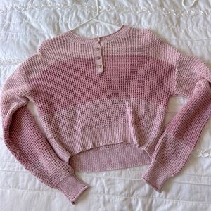 pink sweater
